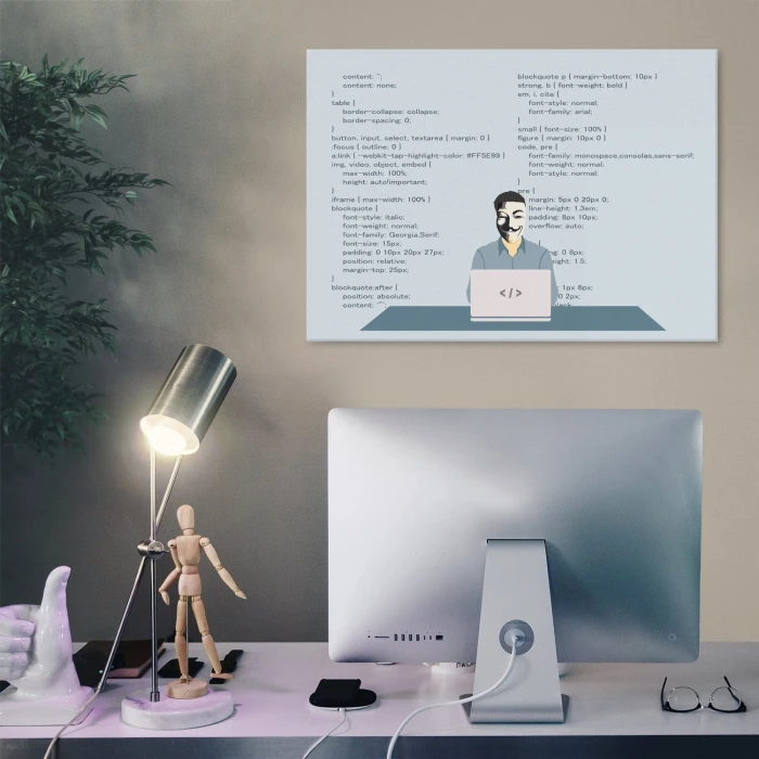 Poster metal anonymus programmer gift