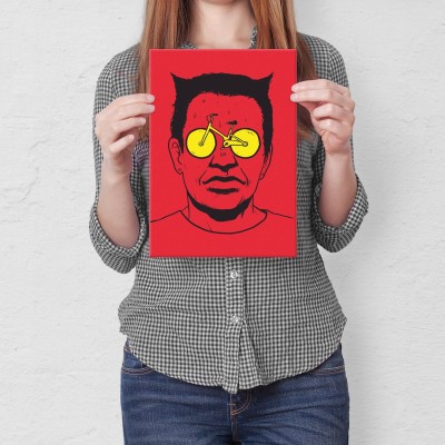 Poster metal Bad bike gift