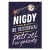Plakat metalowy Patrz w gwiazdy Prezent