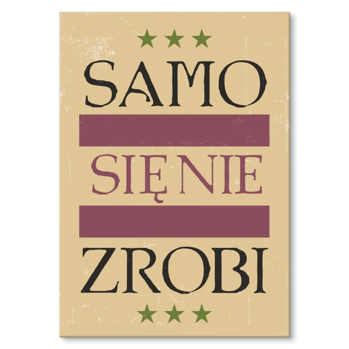 Poster metal samo się nie zrobi gift