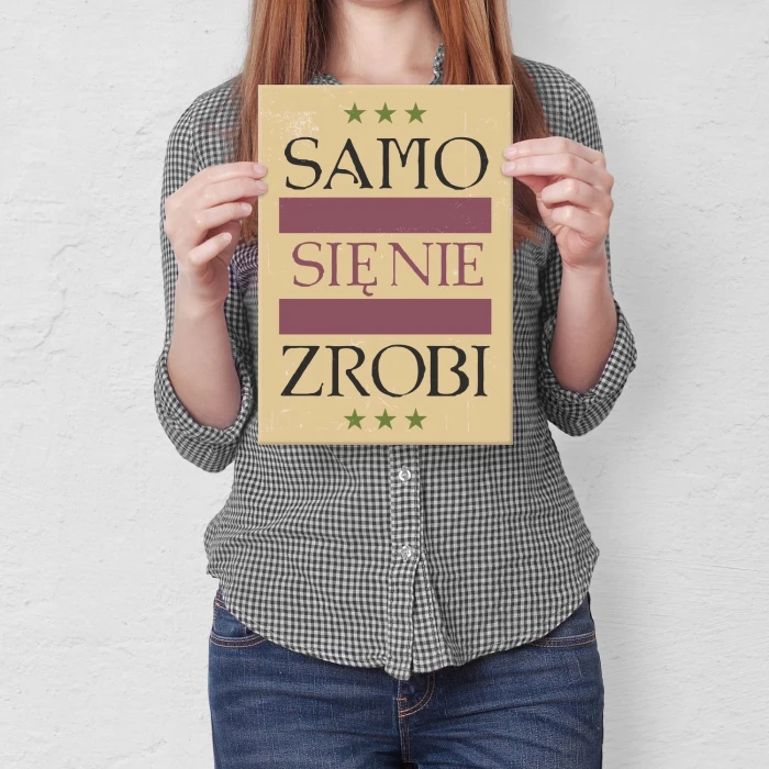 Poster metal samo się nie zrobi gift
