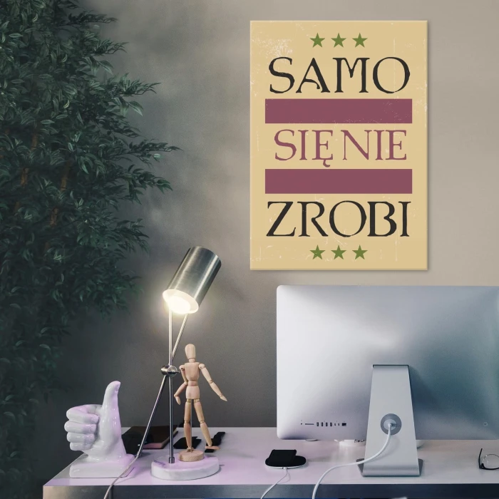 Plakat metalowy samo się nie zrobi Prezent