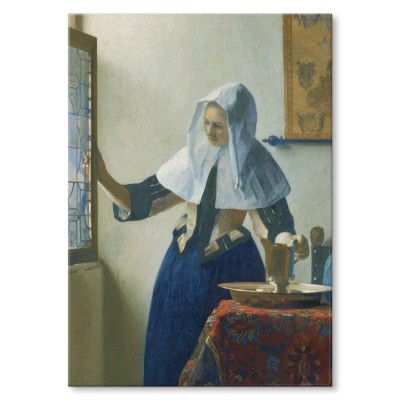 Plakat metalowy Young woman Vermeer Prezent