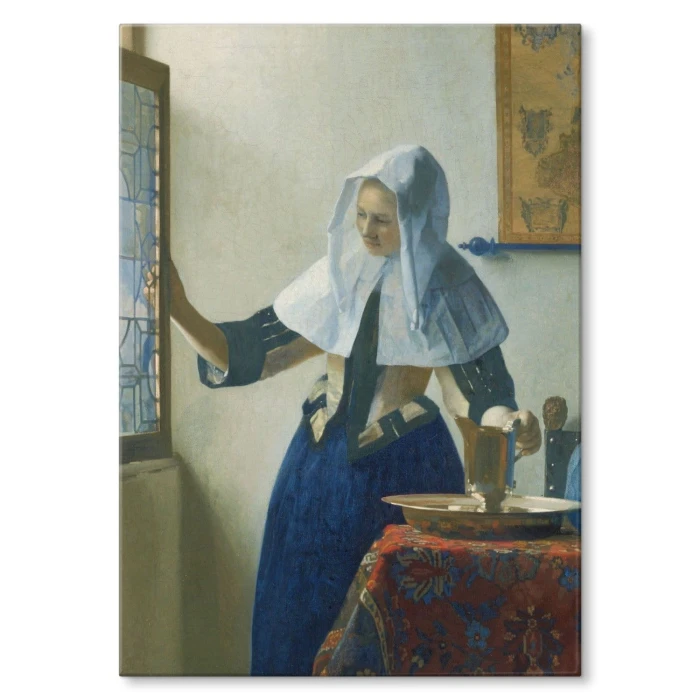 Poster metal Young woman Vermeer gift