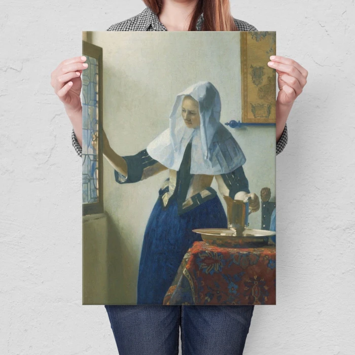 Plakat metalowy Young woman Vermeer Prezent