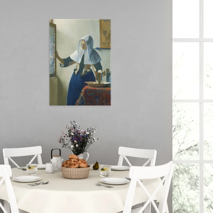 Plakat metalowy Young woman Vermeer Prezent