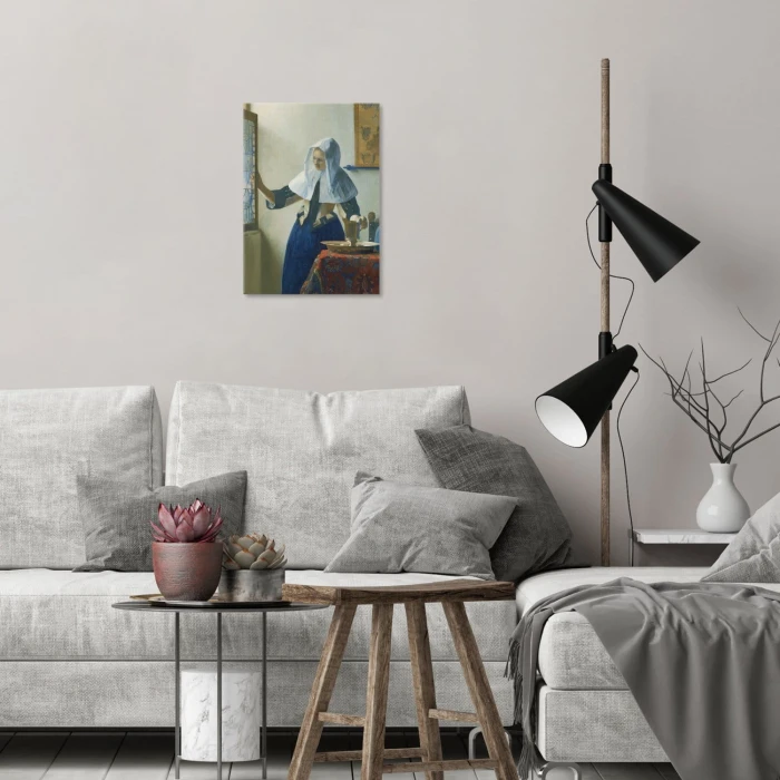 Poster metal Young woman Vermeer gift