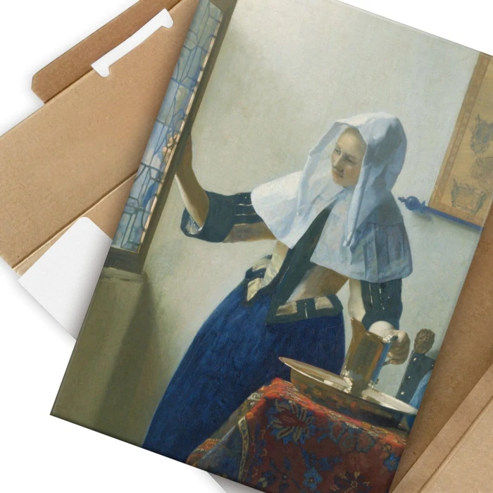Plakat metalowy Young woman Vermeer Prezent
