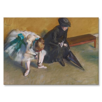 Plakat metalowy Waiting Edgar Degas Prezent