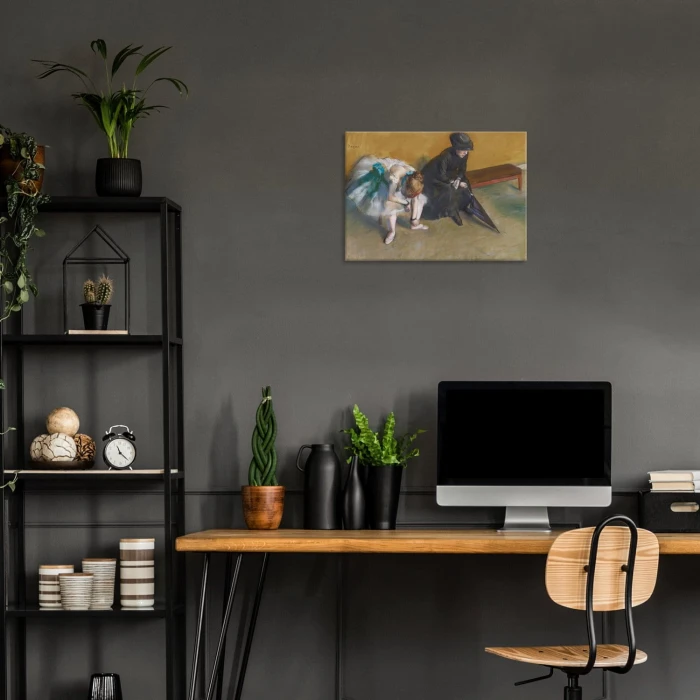 Plakat metalowy Waiting Edgar Degas Prezent