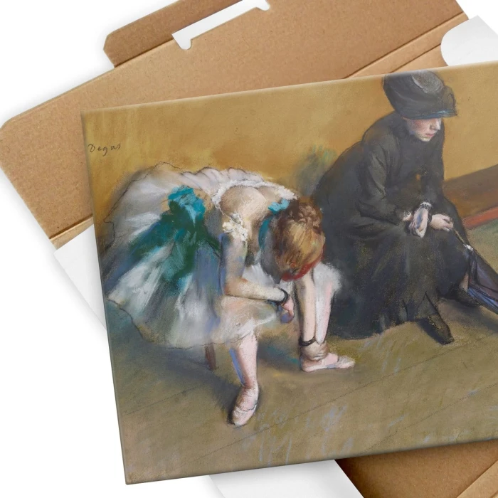 Plakat metalowy Waiting Edgar Degas Prezent