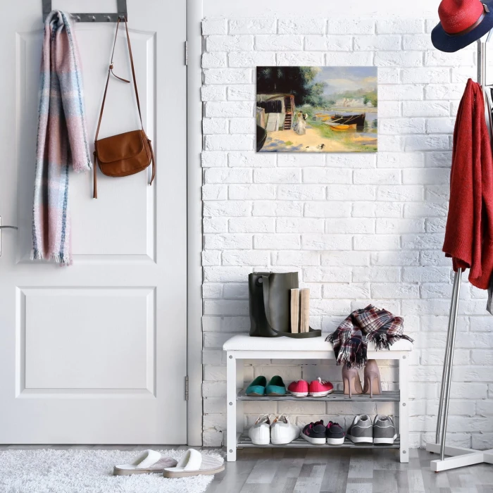 Plakat metalowy View of bougival Renoir Prezent