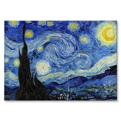 Poster metal Starry Night Van Gogh gift