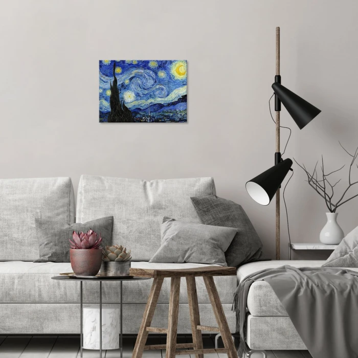Poster metal Starry Night Van Gogh gift