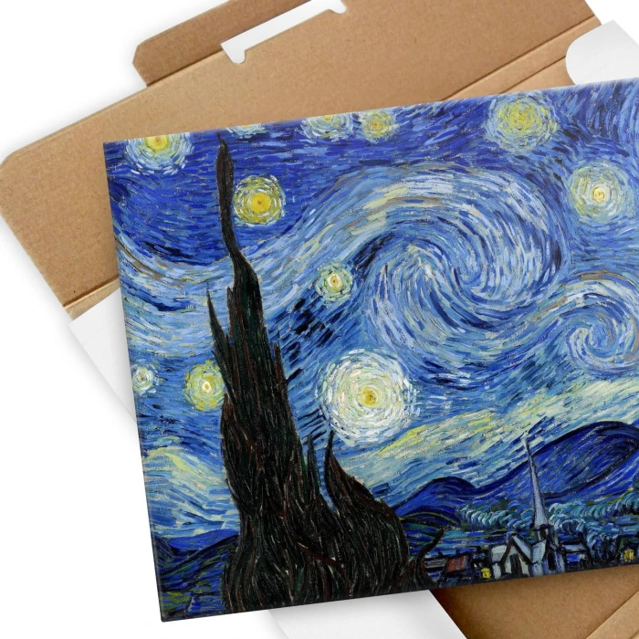 Poster metal Starry Night Van Gogh gift
