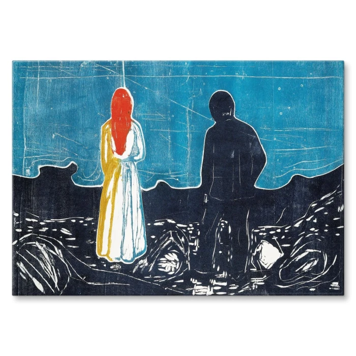 Plakat metalowy Two people Edvard Munch Prezent