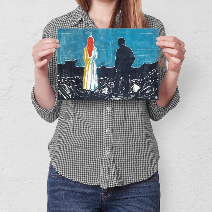 Poster metal Two people Edvard Munch gift