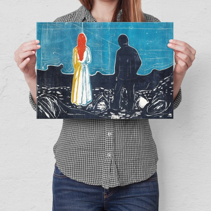 Plakat metalowy Two people Edvard Munch Prezent