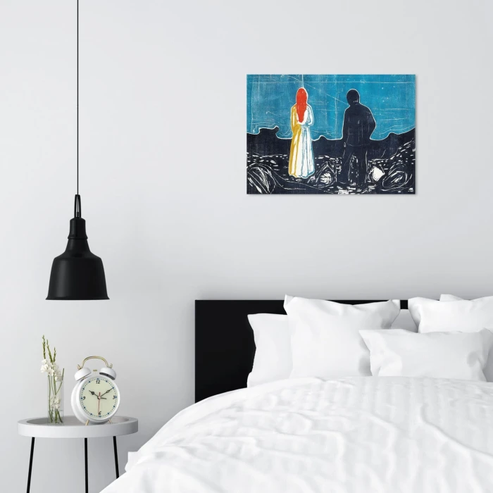 Poster metal Two people Edvard Munch gift