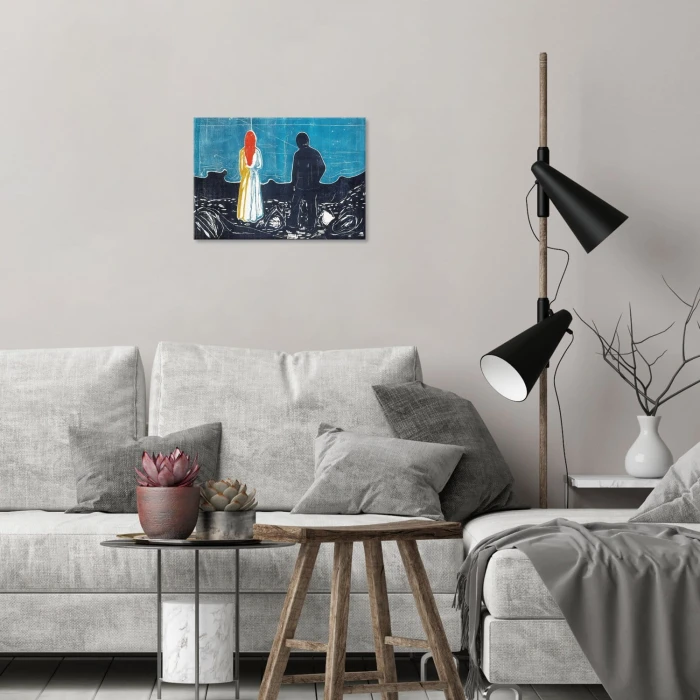 Plakat metalowy Two people Edvard Munch Prezent