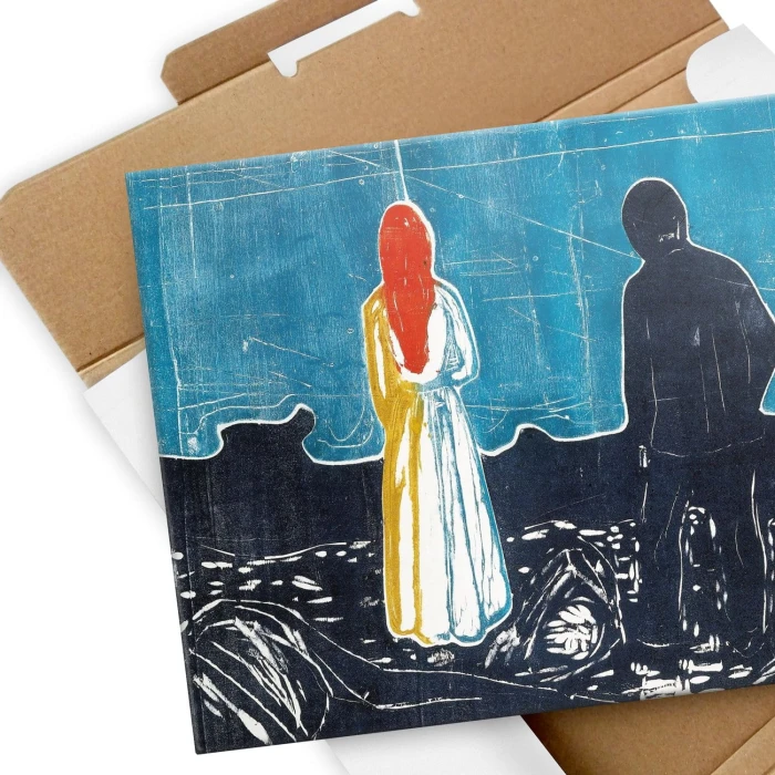 Poster metal Two people Edvard Munch gift