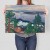 Poster metal Train smoke Edvard Munch gift