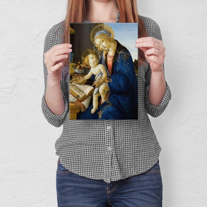 Poster metal The Virgin Botticelli gift