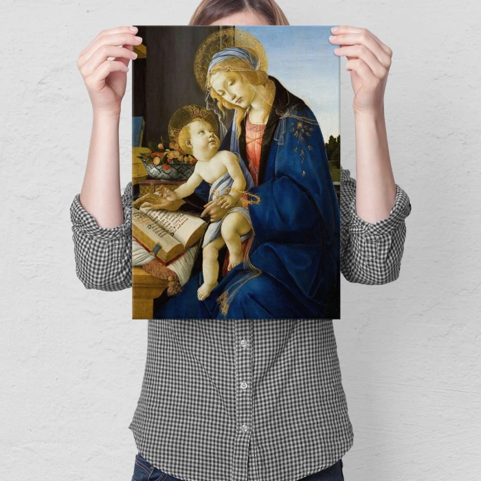 Poster metal The Virgin Botticelli gift