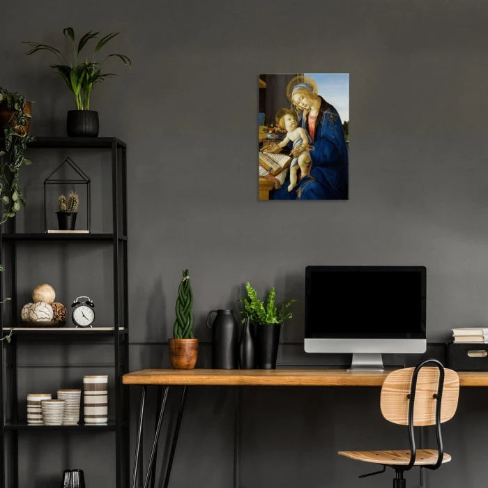 Poster metal The Virgin Botticelli gift
