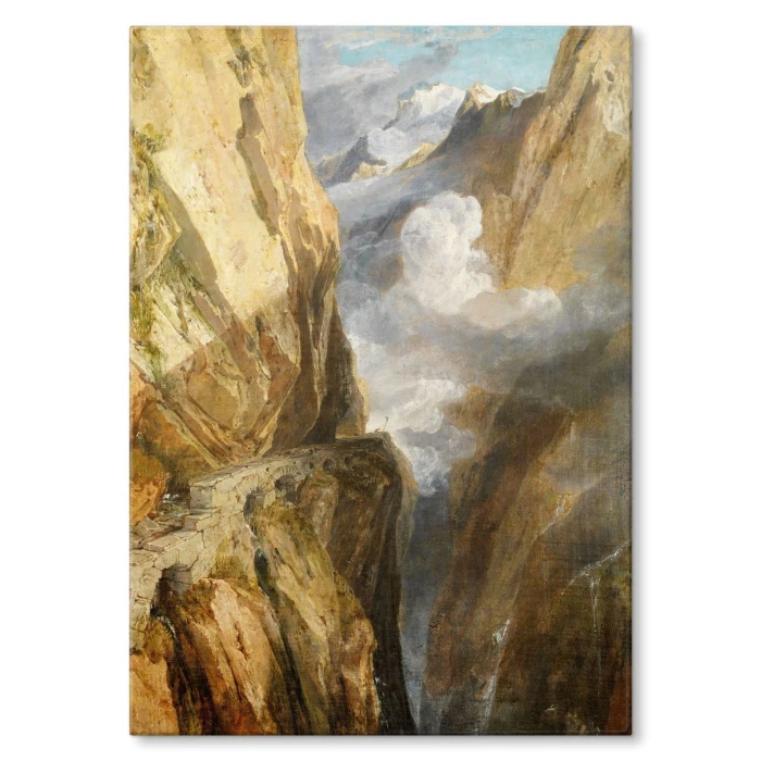 Poster metal Pass of Gotthard Turner gift