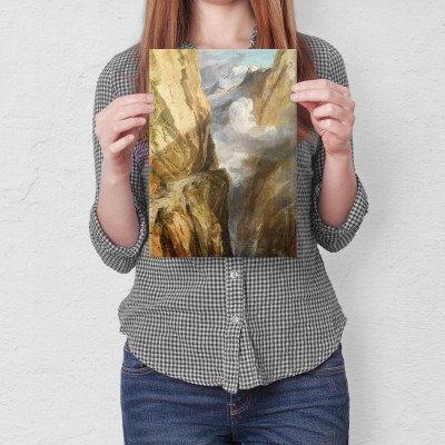 Plakat metalowy Pass of Gotthard Turner Prezent
