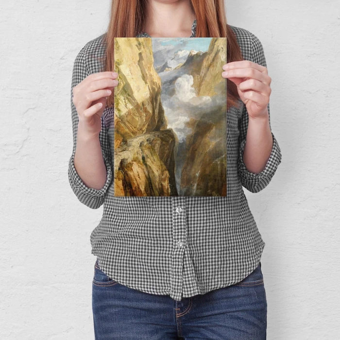 Plakat metalowy Pass of Gotthard Turner Prezent