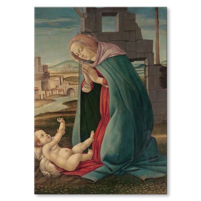 Plakat metalowy The Nativity Botticelli Prezent