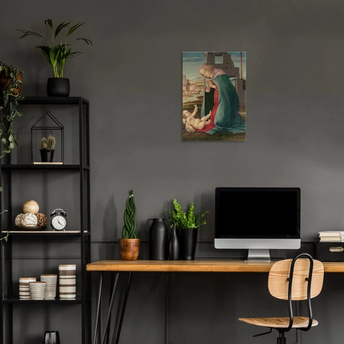 Plakat metalowy The Nativity Botticelli Prezent