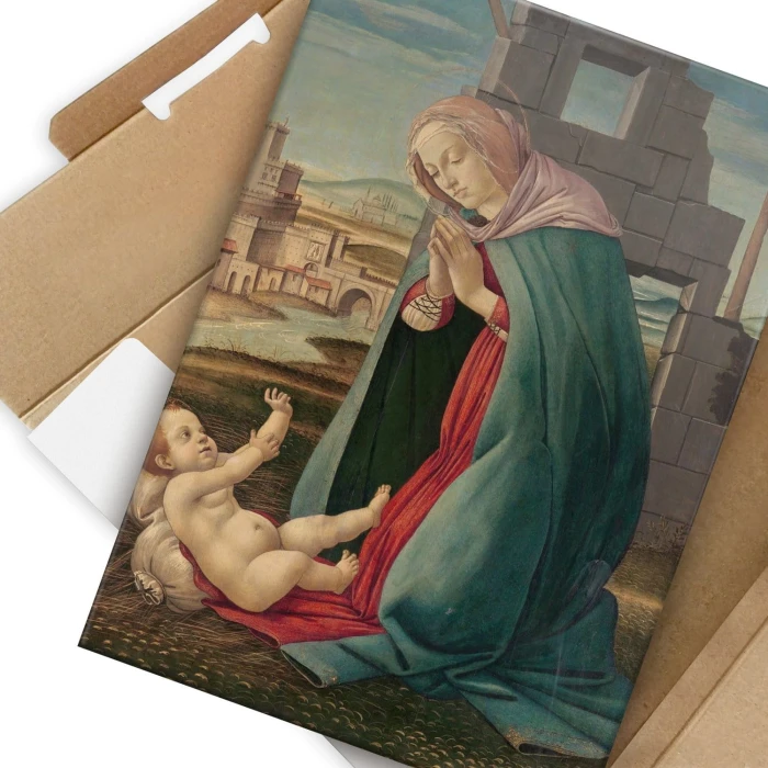 Plakat metalowy The Nativity Botticelli Prezent