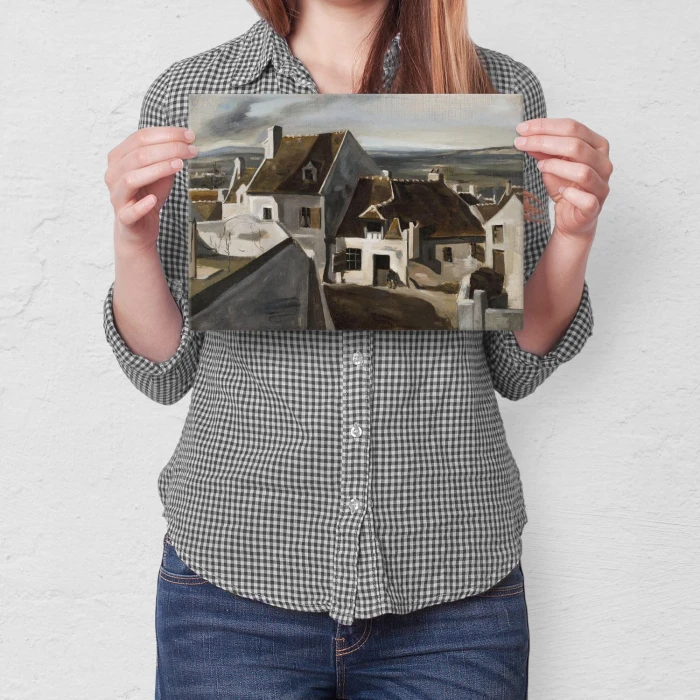 Poster metal The Inn Camille Corot gift