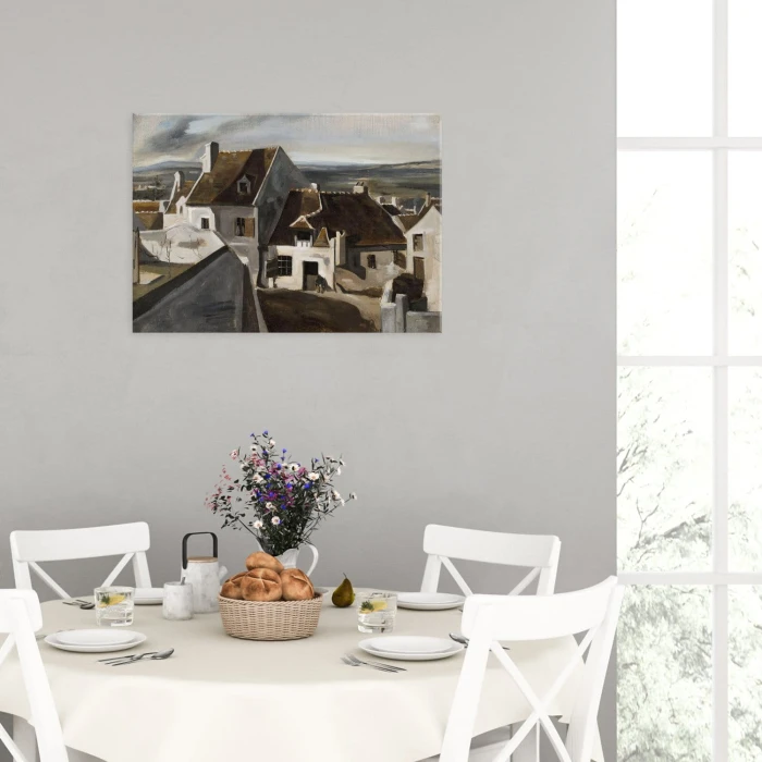 Poster metal The Inn Camille Corot gift