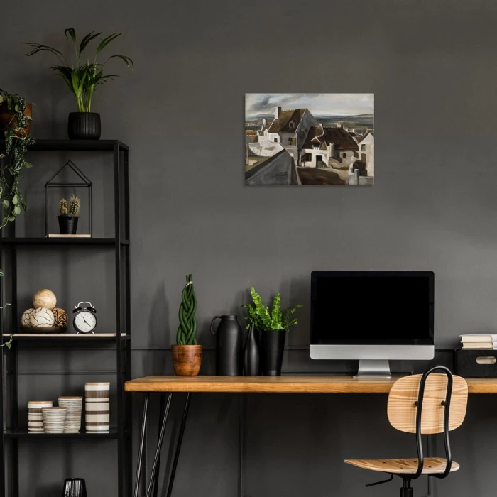 Poster metal The Inn Camille Corot gift