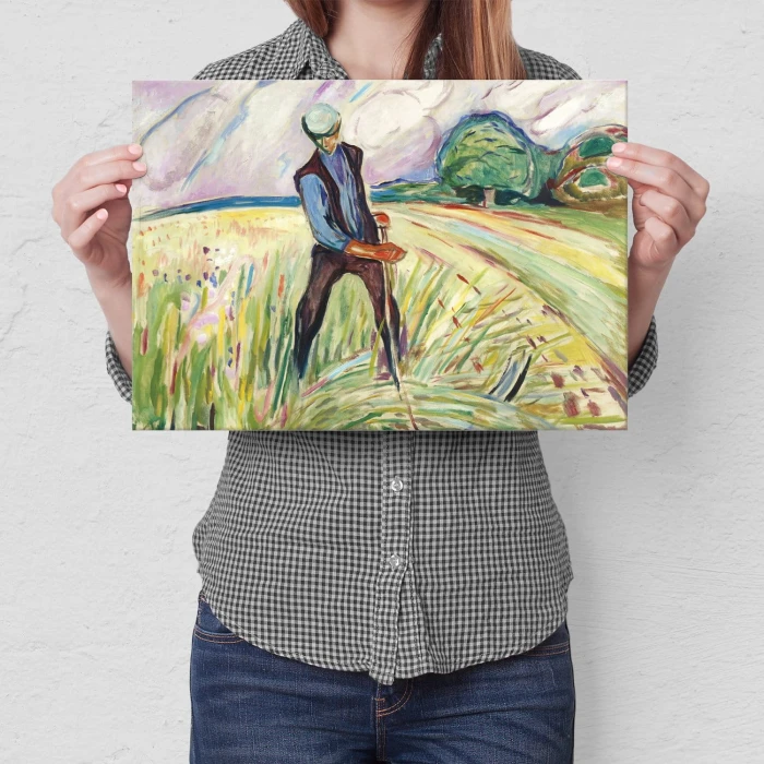Poster metal Haymaker Edvard Munch gift