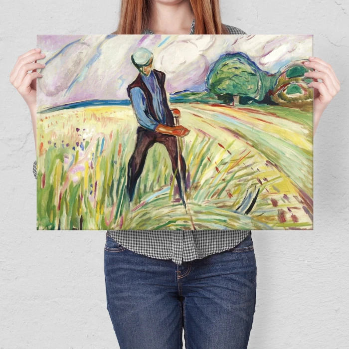 Poster metal Haymaker Edvard Munch gift
