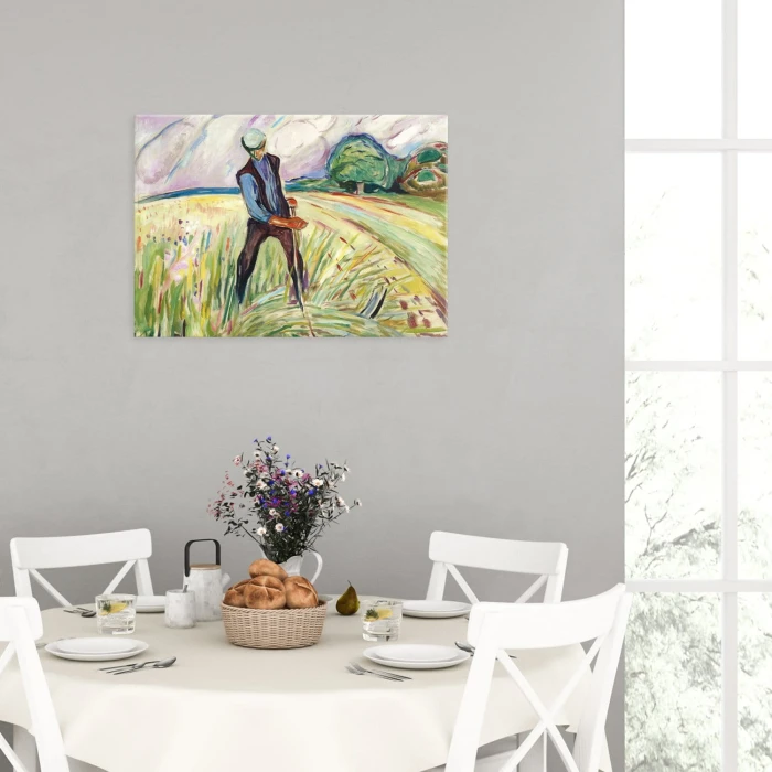 Poster metal Haymaker Edvard Munch gift