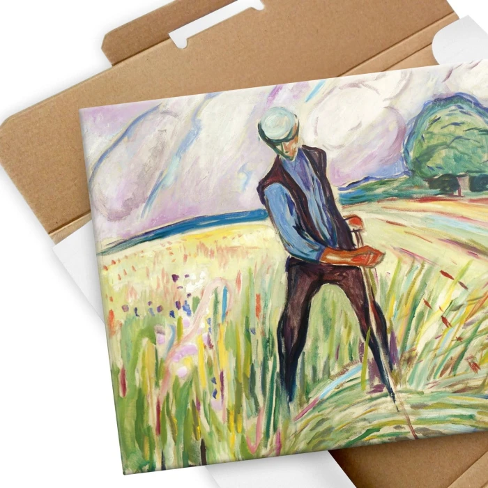 Poster metal Haymaker Edvard Munch gift