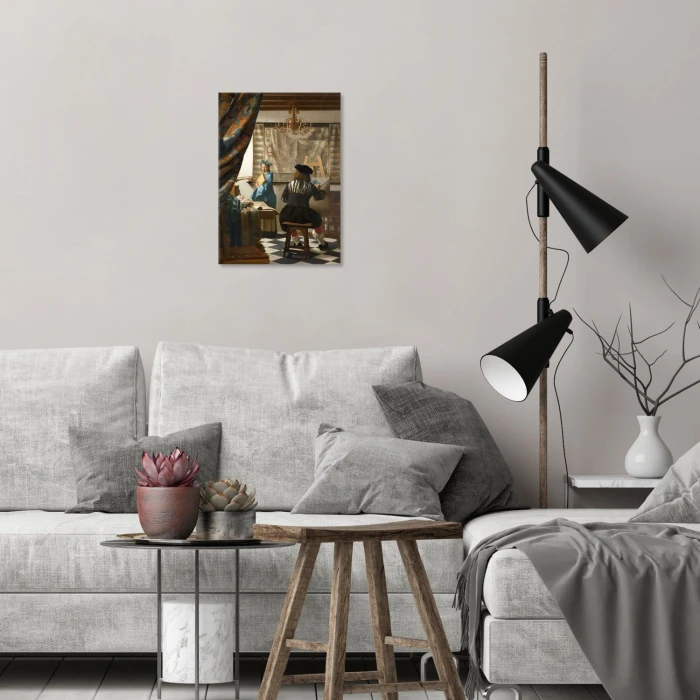 Plakat metalowy Art of painting Vermeer Prezent
