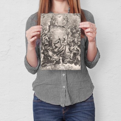 Plakat metalowy Adoration trinity Titian Prezent