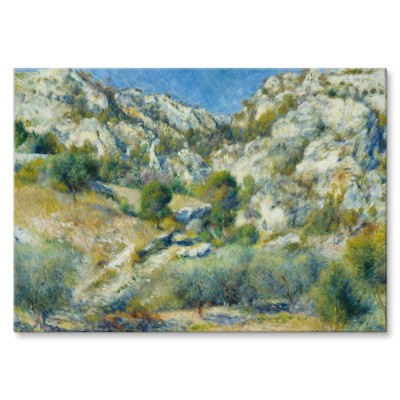 Poster metal Rocky Crags Renoir gift