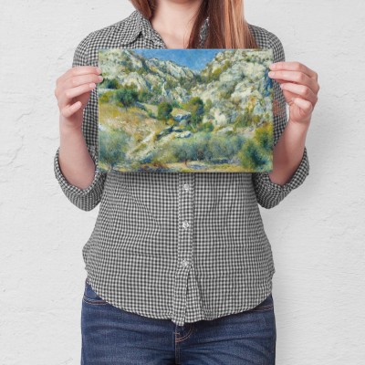 Plakat metalowy Rocky Crags Renoir Prezent