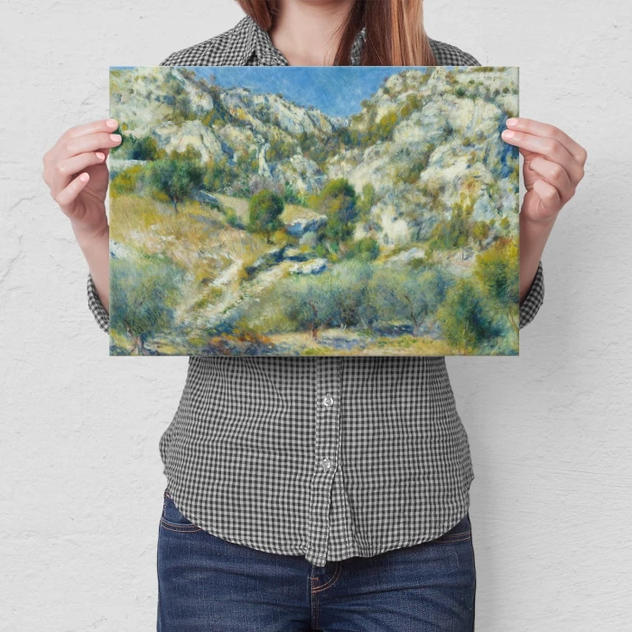 Plakat metalowy Rocky Crags Renoir Prezent