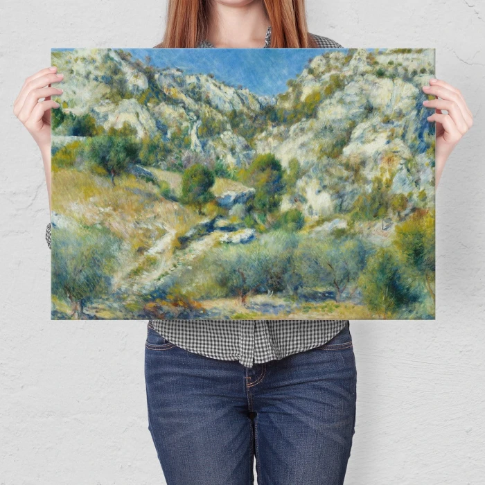 Plakat metalowy Rocky Crags Renoir Prezent