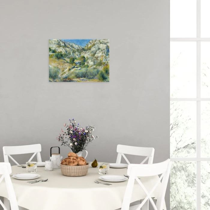 Poster metal Rocky Crags Renoir gift