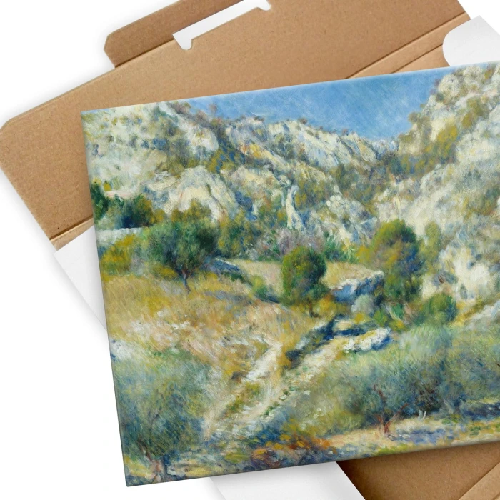 Poster metal Rocky Crags Renoir gift